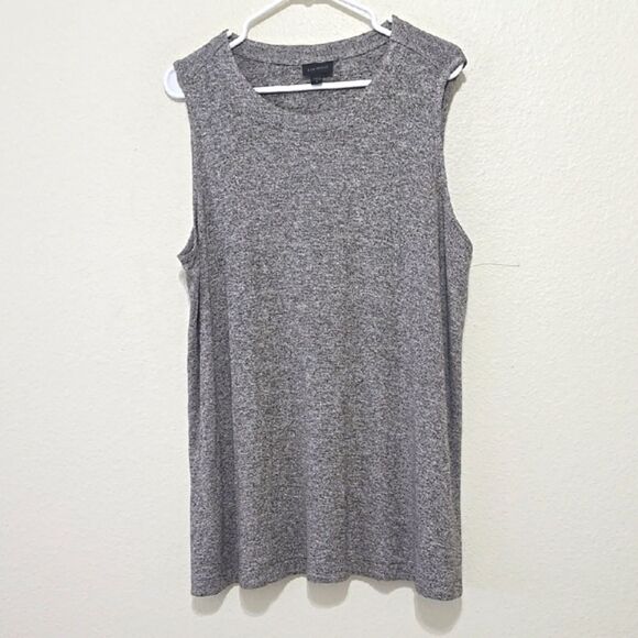J. Jill Brown Ribbed Relaxed Tank Top Xl - Picture 1 of 7